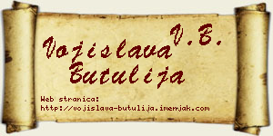 Vojislava Butulija vizit kartica